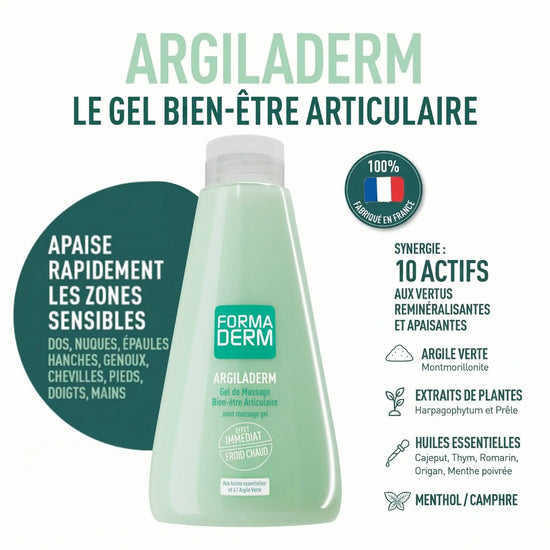 Gel Argile verte Argiladerm - Bien-être articulaire