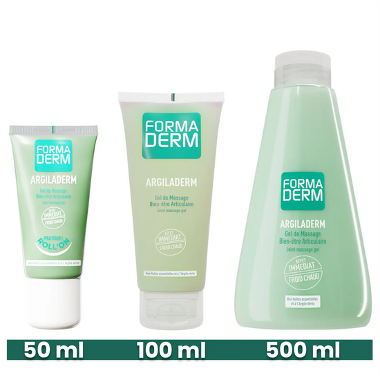 références argiladerm 50ml, 100ml, 500ml