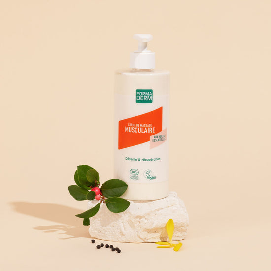 Crème de massage Musculaire Arnica et Gaulthérie certifiée BIO 500ml