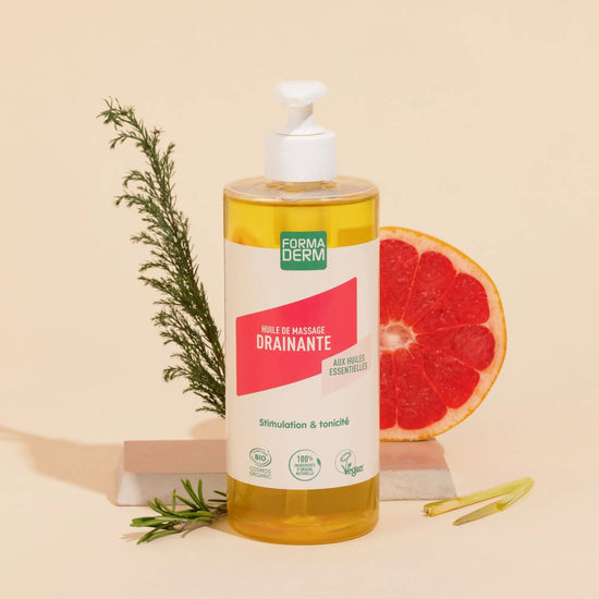 Huile de massage Drainante certifiée BIO 500ml Formaderm