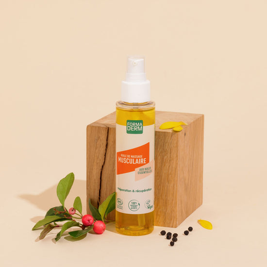 Huile de massage Musculaire Arnica et Gaulthérie certifiée BIO 100ml