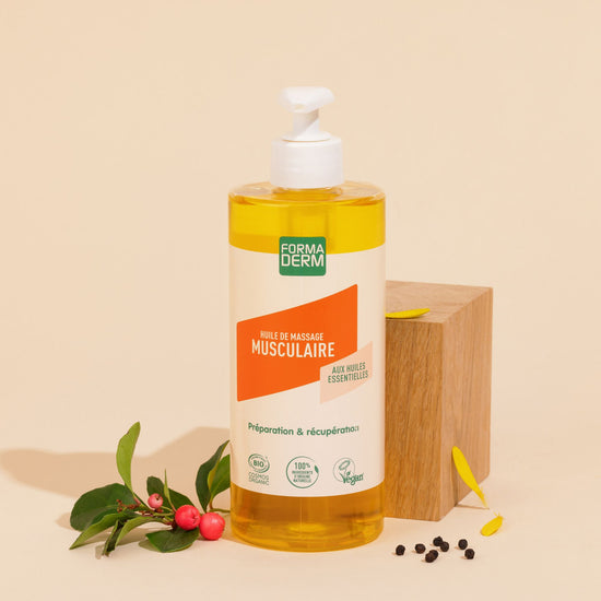 Huile de massage Musculaire Arnica et Gaulthérie certifiée BIO 500ml