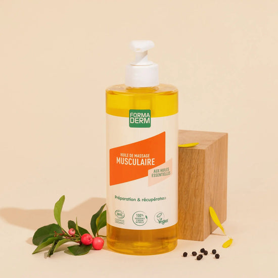 Huile de massage Musculaire Arnica et Gaulthérie certifiée BIO 500ml Formaderm