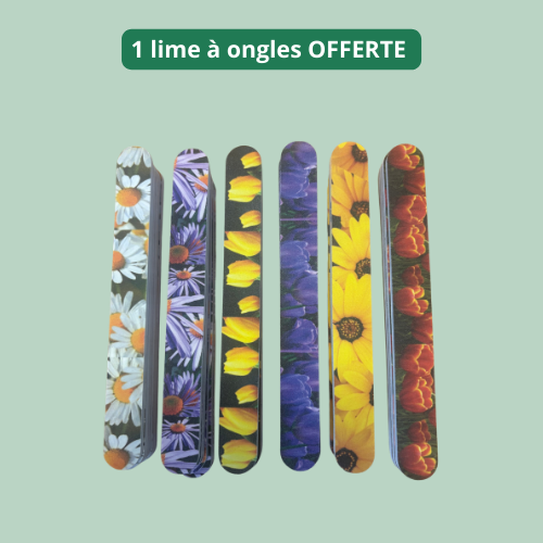 Coffret x1 Argiladerm  500 ml = OFFERTS:  1 lime à ongles fleurs