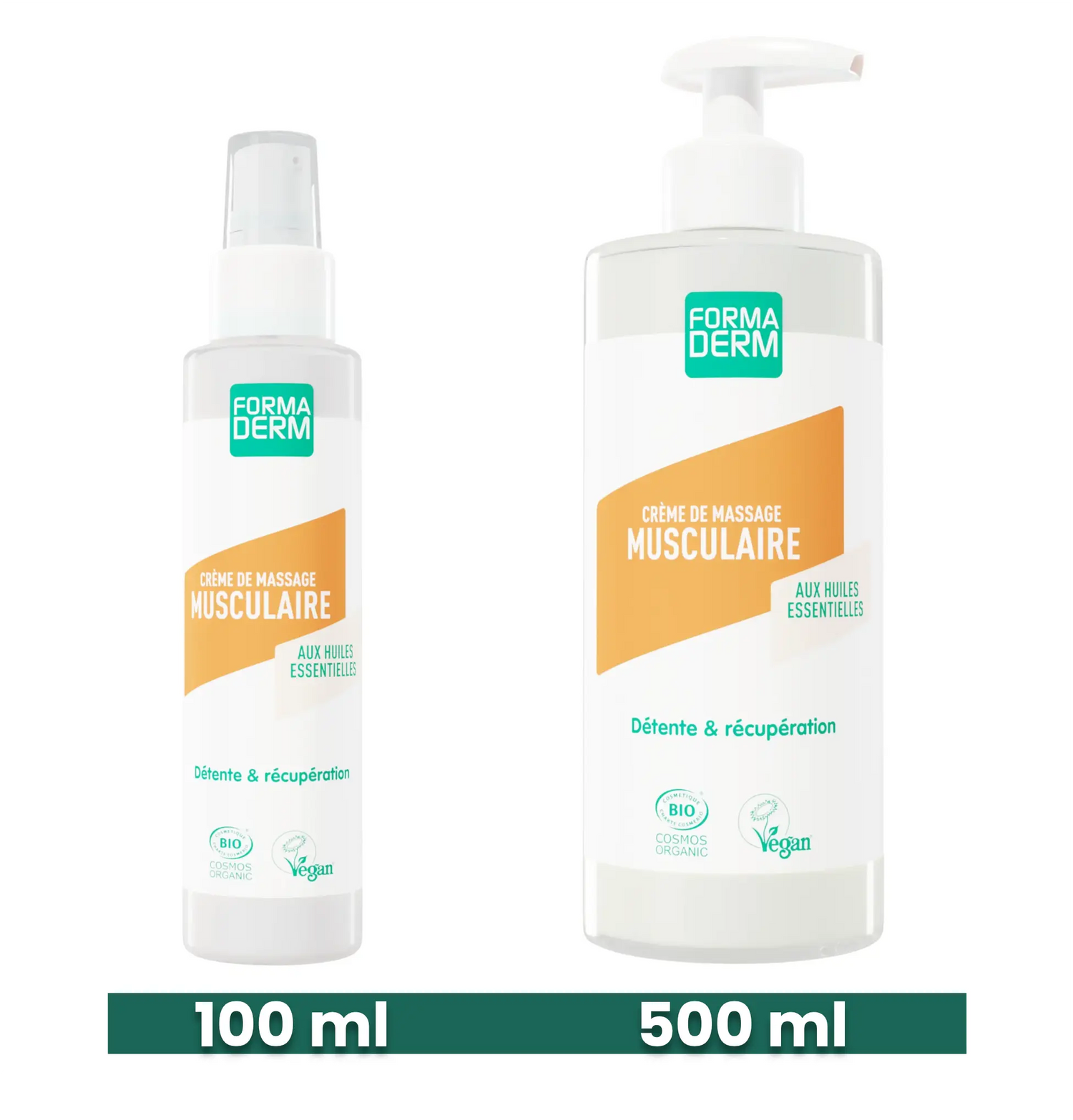creme massage musculaire formaderm 100 ml, 500 ml